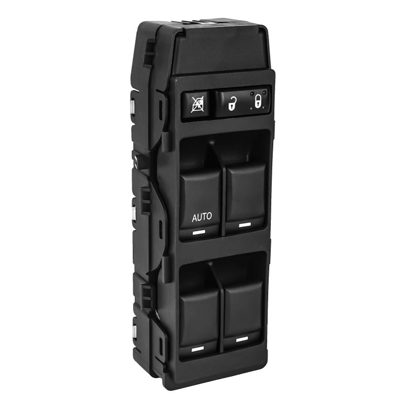 LCWRGS Master Power Window Switch Fits for Chrysler 200 300 Sebring, Dodge Avenger Caliber Charger Magnum, Jeep Compass Patriot, Front Left Driver Side with 1 Auto, 7+6 Pins, 4602780AA - Image 1